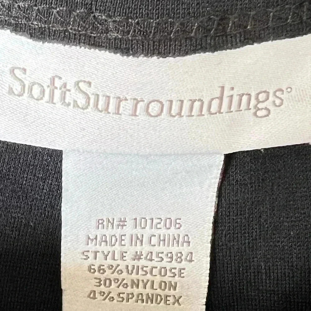 Soft Surroundings Leggings Elastic Waistband with Seam Down Leg - Picture 4 of 7